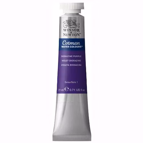 Winsor and Newton Cotman Watercolour Paint, Dioxazine Violet, 21ml – 2
