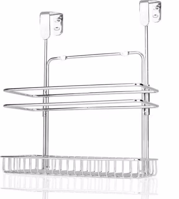 Maison & White Silver Metal Hanging Over Door Organiser