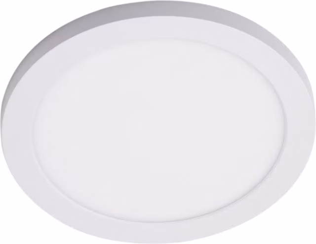 Litecraft Darly 18W LED Round Flush Ceiling or Wall Light in White