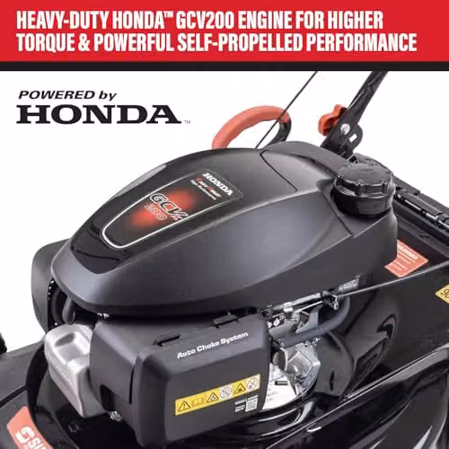 SIP Self-Propelled Petrol Lawnmower with Honda Engine, 56cm Cutting Width, 60L Collector and Mulching Kit, Black – 2