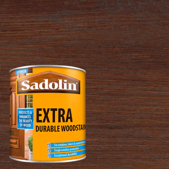 Sadolin Extra Durable Water Repellent Woodstain, Rosewood, 5 l