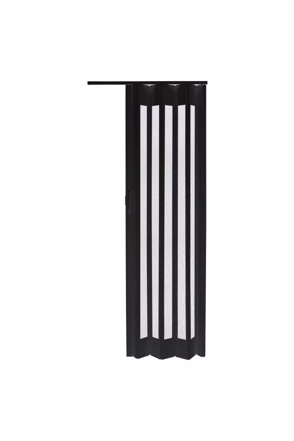 Living and Home Black Transparent PVC Accordion Folding Door H: 203.0 cm, W: 81.0 cm – 4