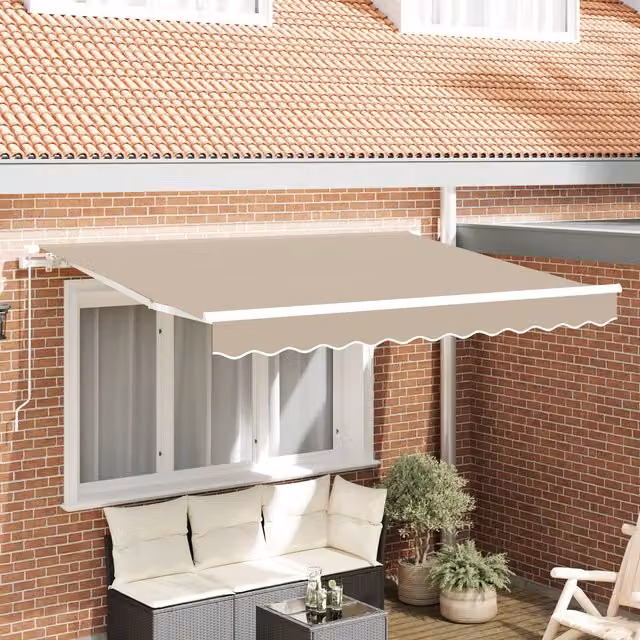 Berkfield Home Replacement Awning Fabric in Beige for 3 x 2.5 m Frames – 1