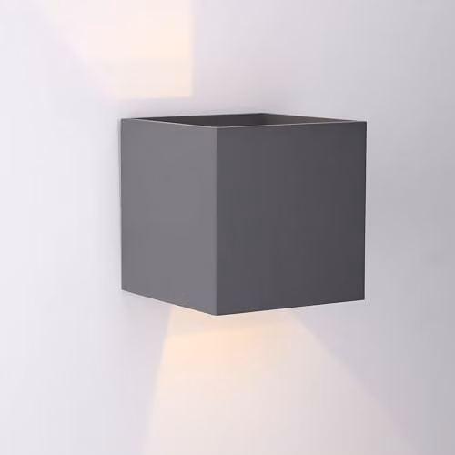 Netlighting Rex LED Outdoor Wall Light in Grey, IP54 Rated – 1