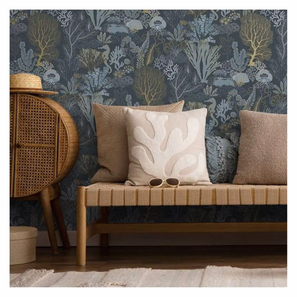 Holden Décor Underwater World Textured Wallpaper in Navy Blue – 2