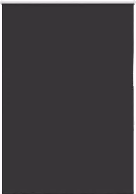 Berkfield Home Blackout Roller Blind, Black Polyester, W: 95.7 cm, H: 130 cm – 1