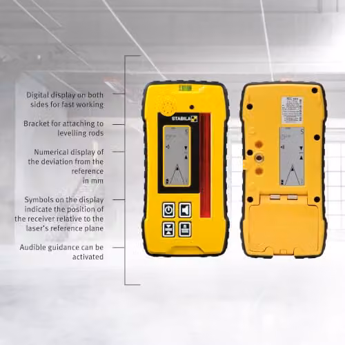 Stabila STBREC300 Laser Accessories in Yellow and Multicolour – 4