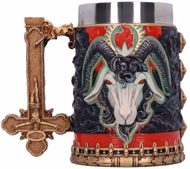 Nemesis Now Slayer Reign In Blood Tankard Mug, Black and Multicolour, Height: 15.3 cm