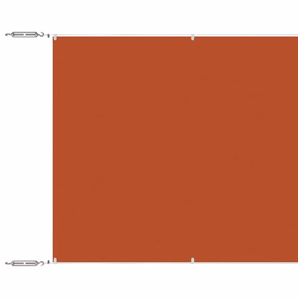 Berkfield Home Vertical Wall-Mounted Awning in Orange Polyester, W: 140 cm, H: 800 cm – 3