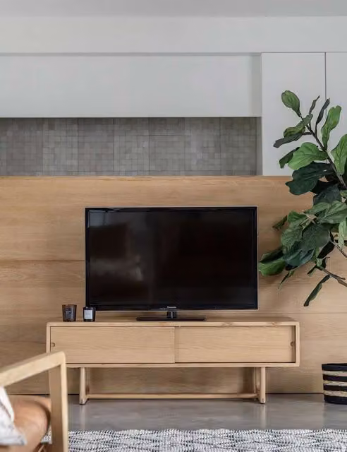 Gallery Direct Craft Modern Oak TV Unit in Brown and Beige