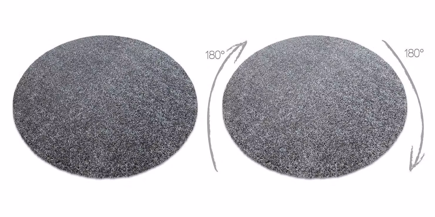 RugsX Modern Machine Woven Washable Round Rug in Grey and Multicolour, Diameter: 80 cm – 2