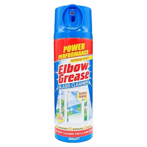 Elbow Grease Glass Cleaner Aerosol Blue 400ml – 1