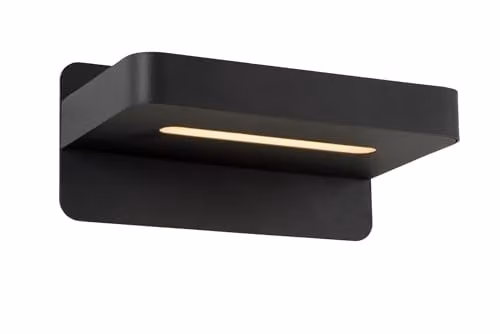 Lucide ATKIN Modern LED Wall Light in Black with Warm White Light