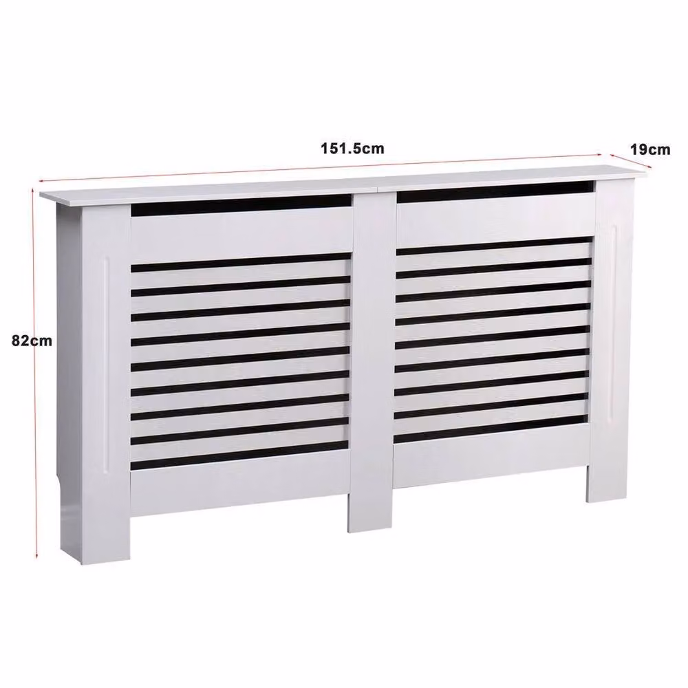 PAWNORA Large White MDF Radiator Cover – 2