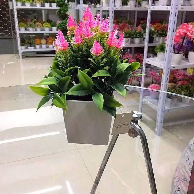 YnysTec Pink Artificial Faux Potted Plant Tree for Indoor and Outdoor Decor