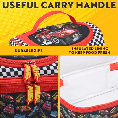 Get Trend Hot Wheels Insulated Multi-Compartment Lunch Bag in Multicolour – 4