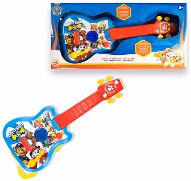 Paw Patrol Kids Four String Musical Guitar in Blue