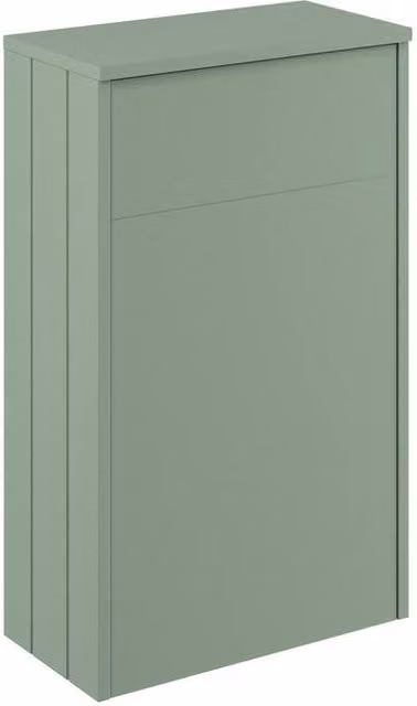 Balterley Freestanding Bathroom WC Unit in Matt Satin Green, W: 81.8 cm, D: 50.2 cm, H: 26.0 cm