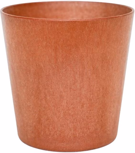 Ivyline Pula Round Tabletop Planter Tub in Bronze and Brown, H: 25 cm, D: 24 cm – 1