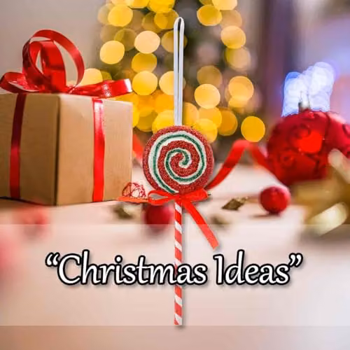 VFM e-Store Christmas Decoration Mini Candy Cane Lollipops, Red and White Striped Hanging Ornaments, Height: 24.5 cm – 5
