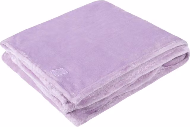 Heat Holders Fluffy Fleece Blanket in Pink and Purple, W/D/H: 180 x 200 cm