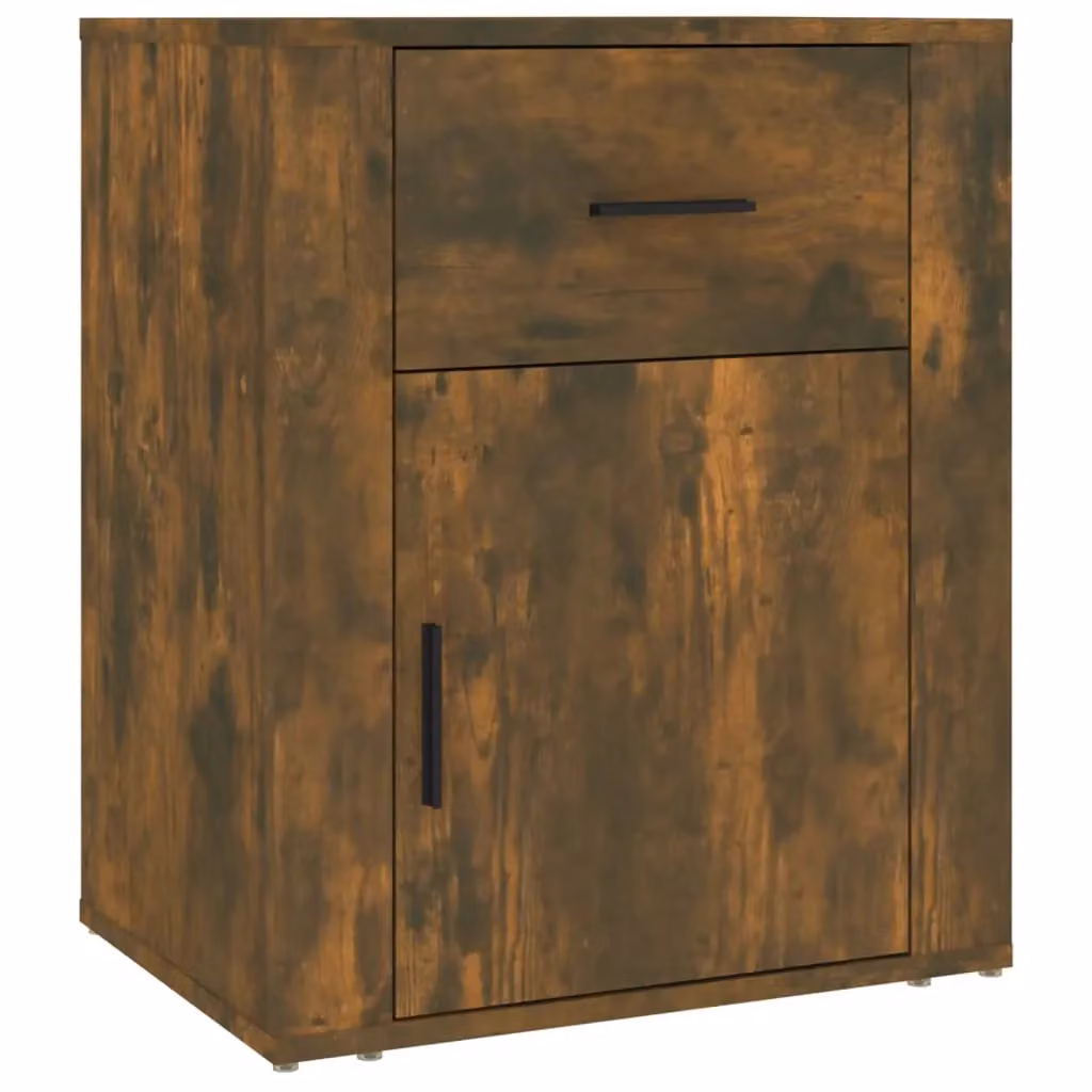 Berkfield Home Smoked Oak Bedside Cabinet in Brown, W/D/H: 50 x 36 x 60 cm – 2