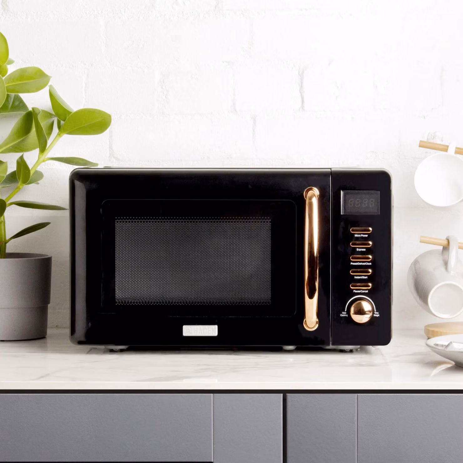 Haden Salcombe 800W Solo Microwave Oven in Black – 2