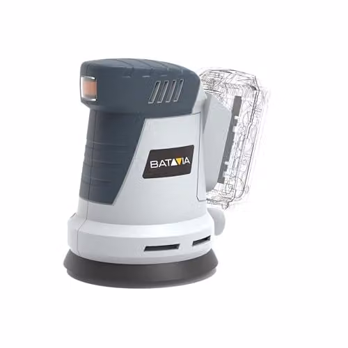 Batavia Maxxpack 18V Cordless Orbital Sander 125mm, Grey and Orange