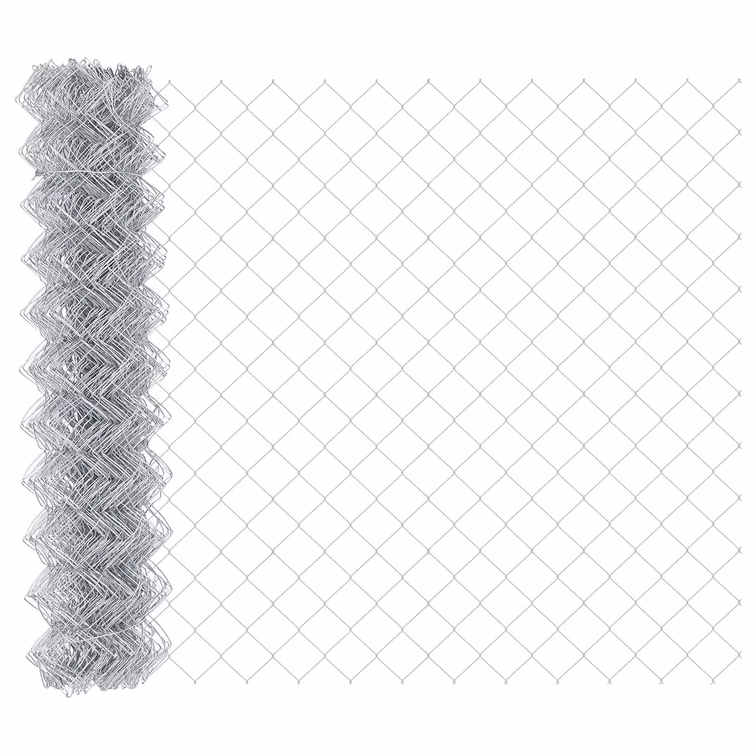 Berkfield Home Galvanised Steel Chain Link Fence, Silver, H: 120 cm x L: 25 m – 2