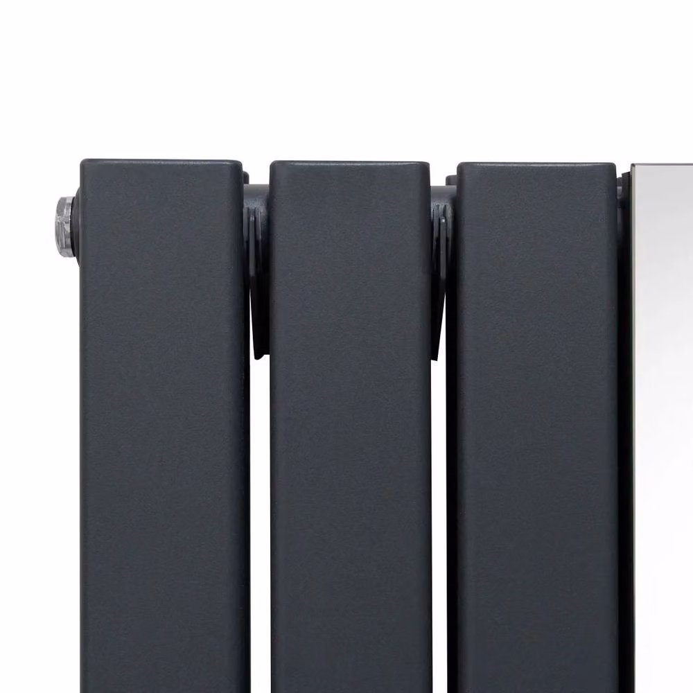Monstershop Flat Mirror Radiator in Anthracite Grey, W/H: 180 x 56.5 cm – 3