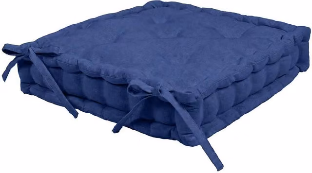 Harbour Housewares Deluxe Square Seat Pad in Blue, W/D/H: 40 x 40 x 40 cm – 2