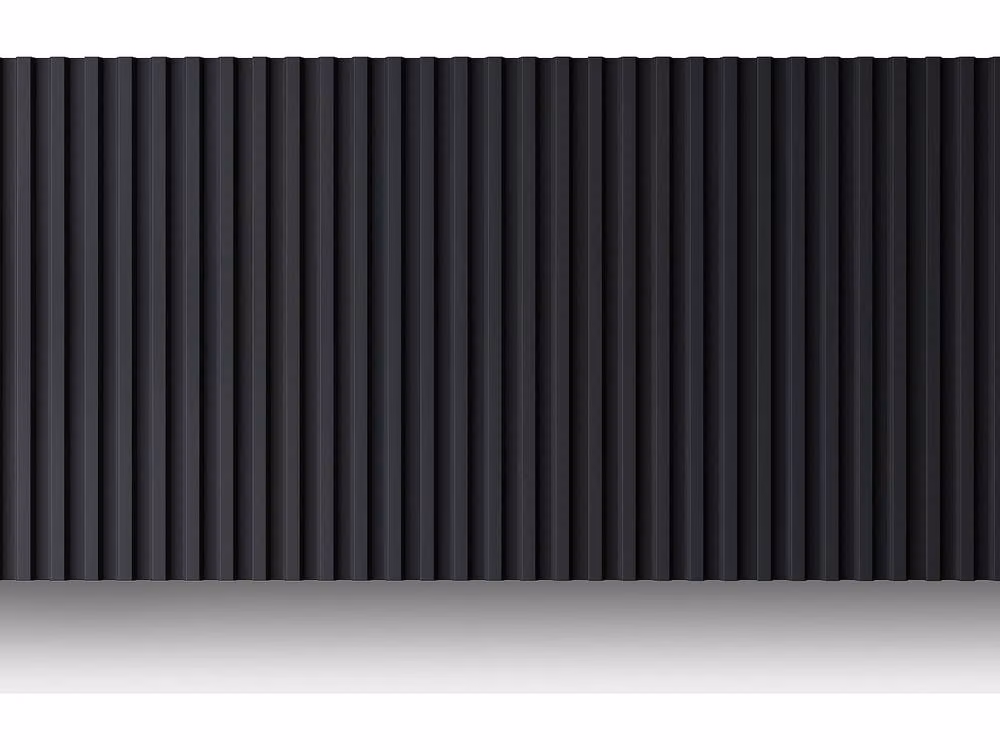 CLINTON Black Geometric 3D Polystyrene Wall Panels, Set of 8 Pieces (2.83 m²) – 2