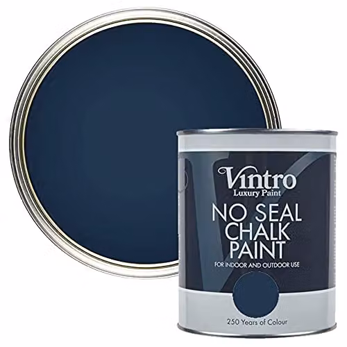 Vintro No Seal Chalk Paint Nightfall Blacky/Blue 1 Litre – 1