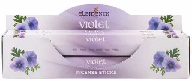 Elements Something Different Violet Floral Incense Sticks, Pack of 6, Purple and Multicolour