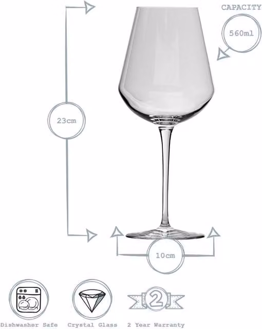 Bormioli Rocco Inalto Uno 24 Piece Wine and Champagne Glass Set in Transparent