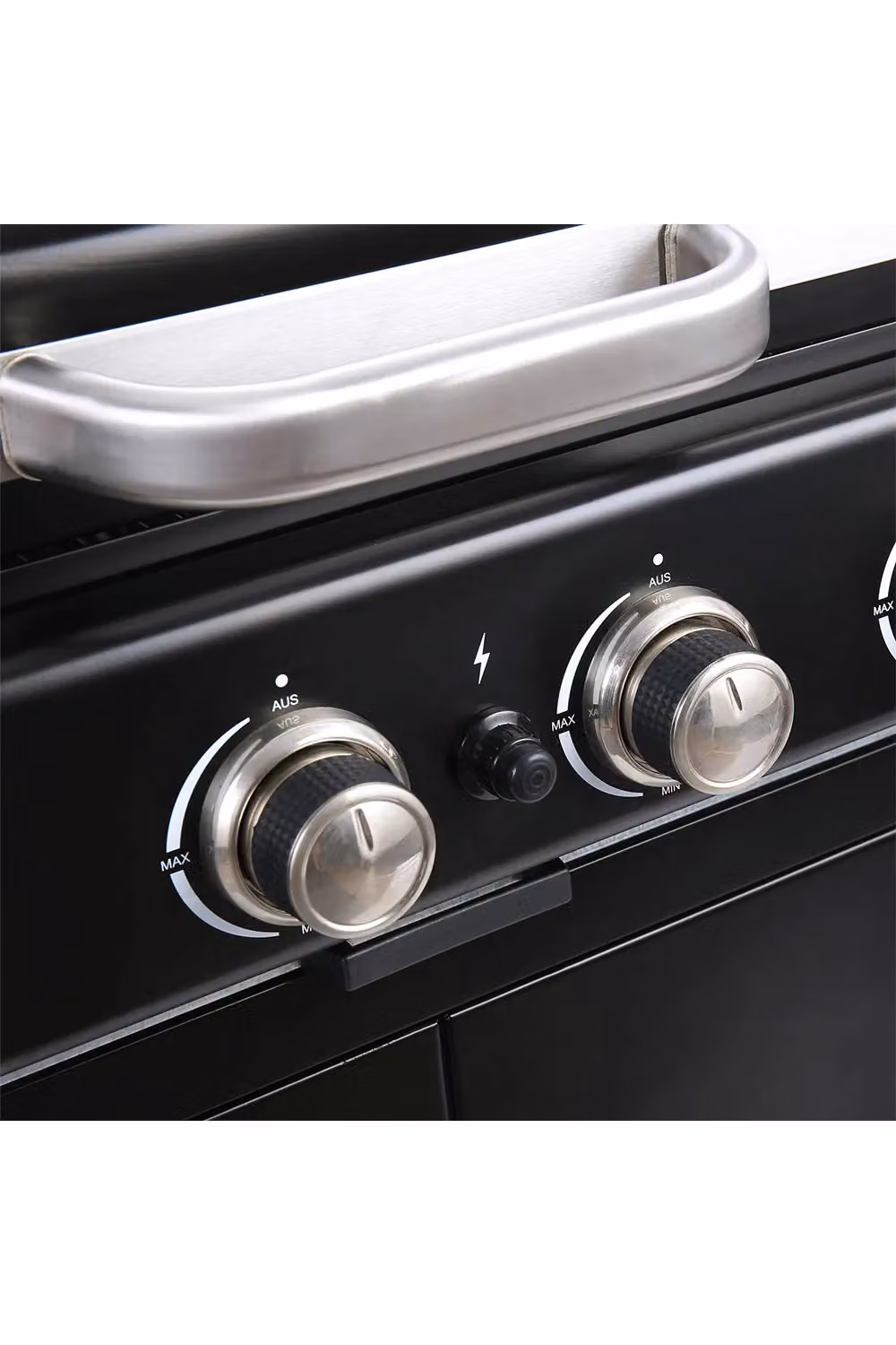 Living and Home 4-Burner Propane Gas Grill with Wheels and Warming Rack in Black – 5