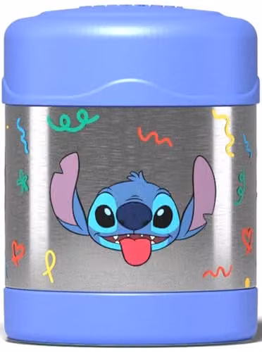 Thermos Disney Stitch FUNtainer Stainless Steel Kids Food Flask, Blue, 290ml