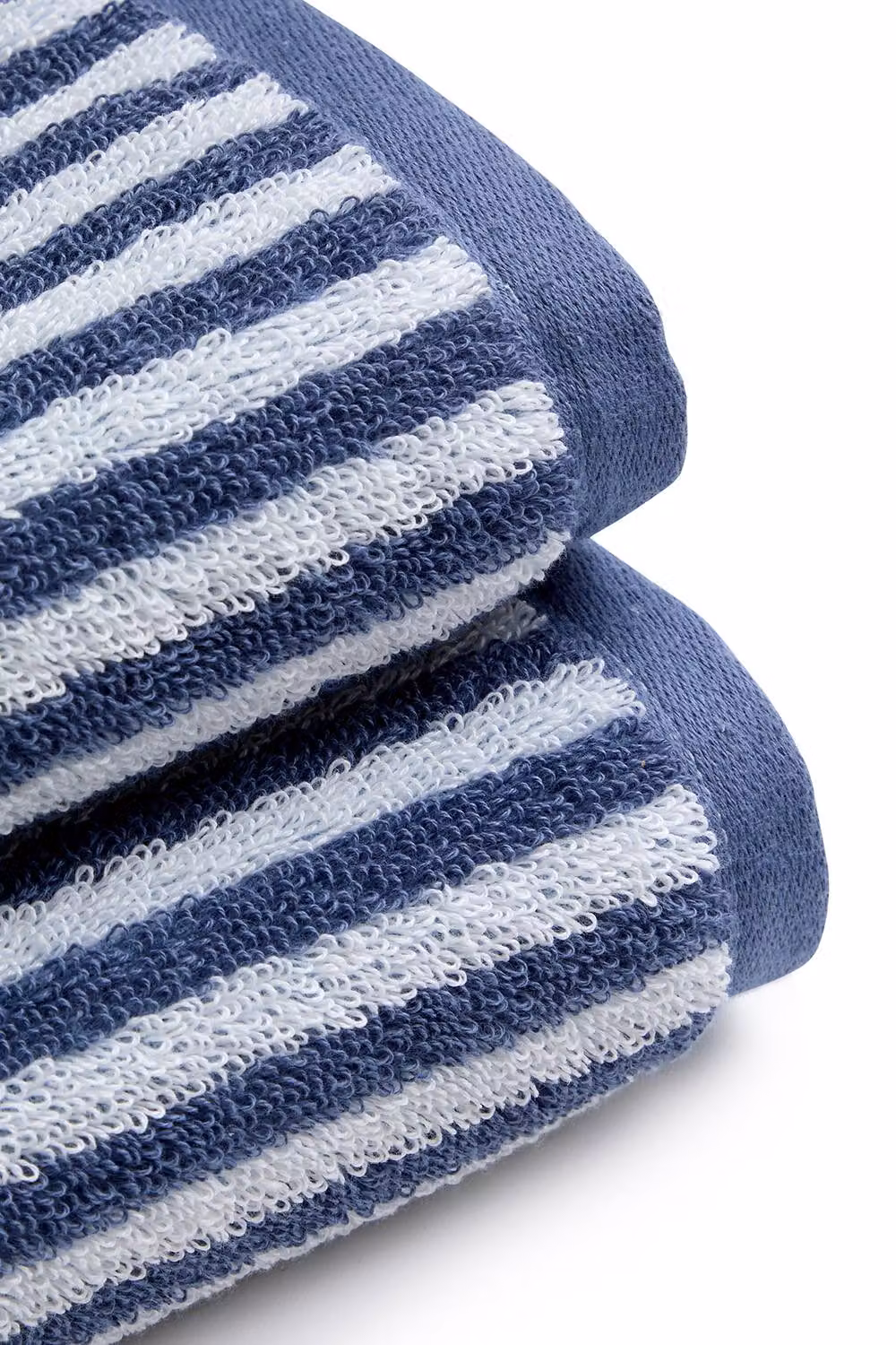 Christy Portobello Stripe Blue Fluffy Terry Towels – 3