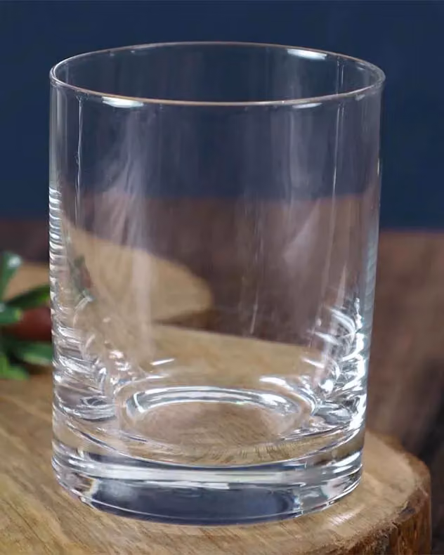 Dibor Set of 2 Clear Glass Wine and Whiskey Tumblers, 250ml per glass – 3