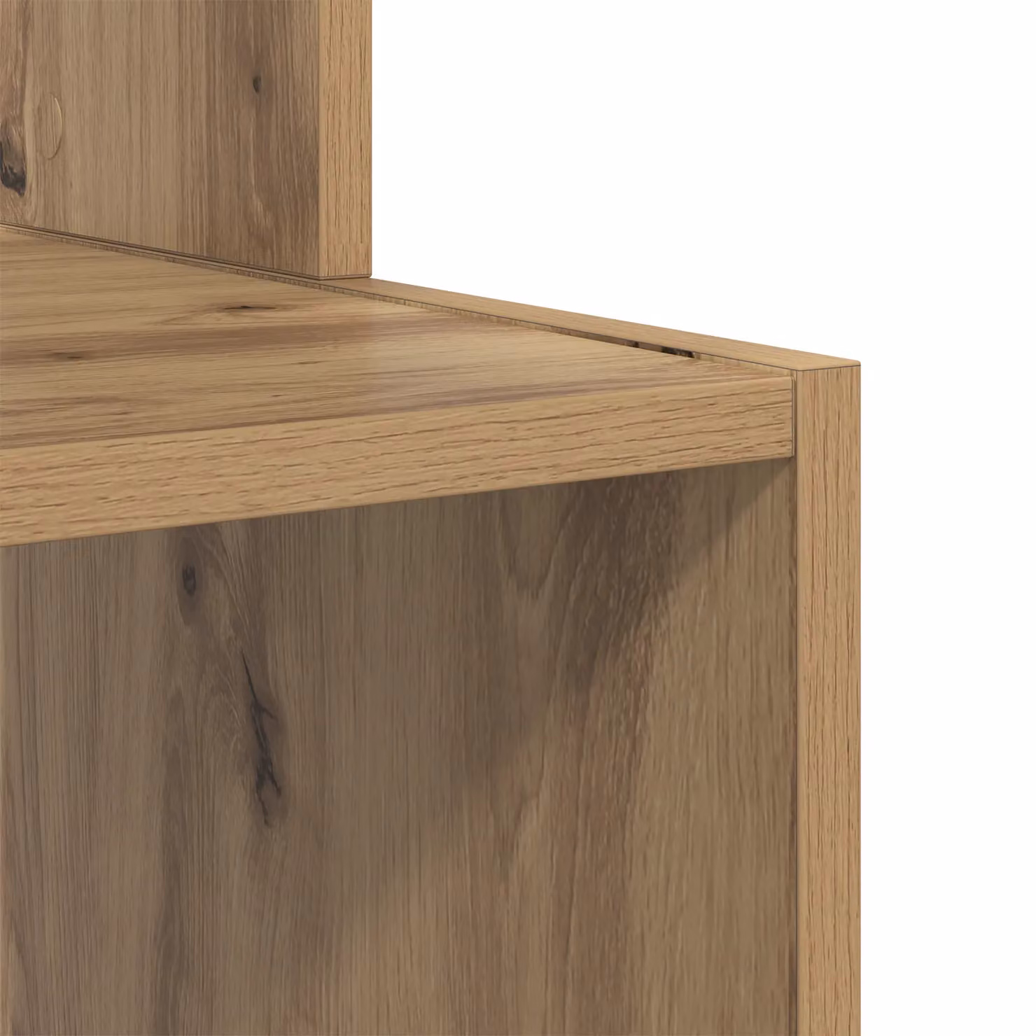 Berkfield Home Artisan Oak Computer Desk in Brown – 5