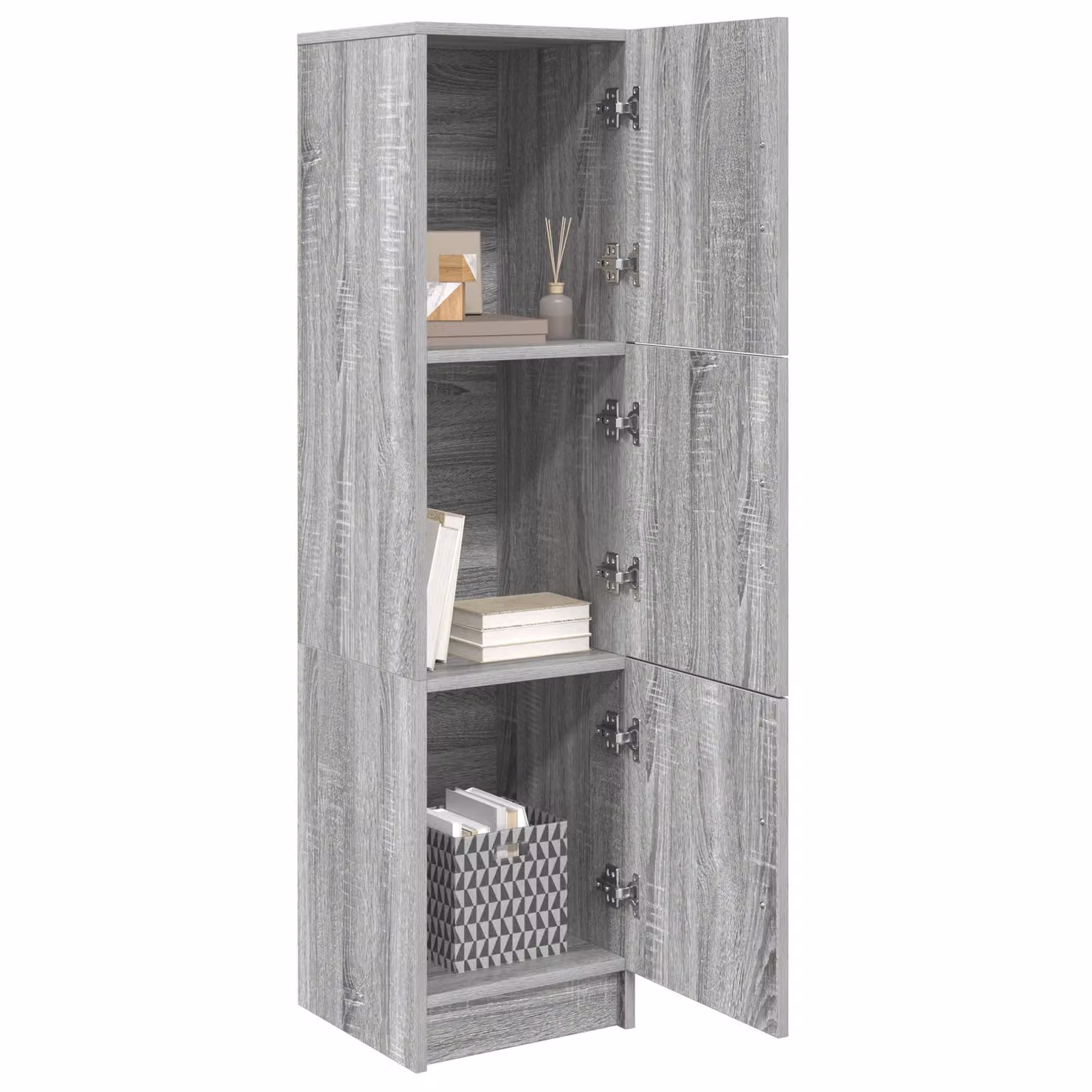 Berkfield Home Grey Sonoma Modern Sideboard in Engineered Wood