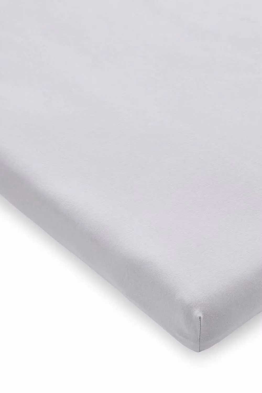 Martex Baby Twin Pack of Grey Cotton Jersey Fitted Cot Bed Sheets – 2