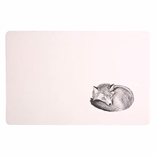 Orsina Modern Graphic Placemat and Coaster Set in Black and White, W: 44 cm, D: 29 cm