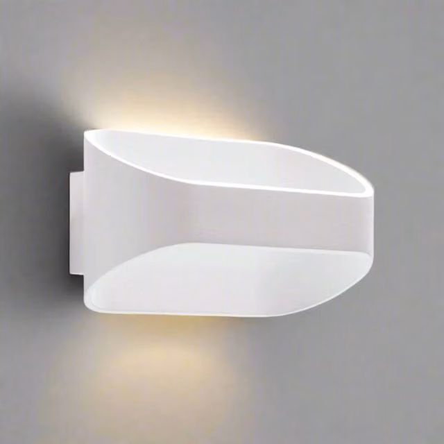 CGC Lighting Ace White Halo Up Down LED Wall Light, 5W, White