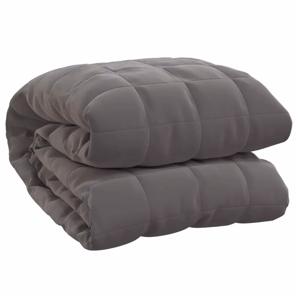 Berkfield Home Grey Weighted Blanket with Glass Beads, W: 200 cm, D: 230 cm, 13 kg – 2