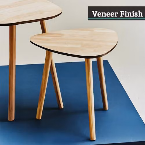 Orsina Set of 2 Nesting Tables in Natural Wood for the Living Room – 4
