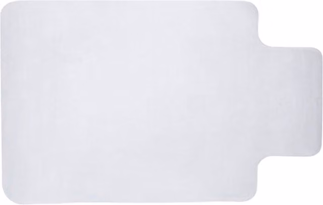 Livingandhome Transparent Plastic Office Chair Mat, Width: 75 cm, Height: 0.15 cm
