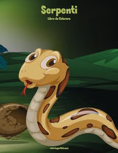 Serpenti Libro da Colorare 1: Volume 1 Colouring Book for Children, Multicolour