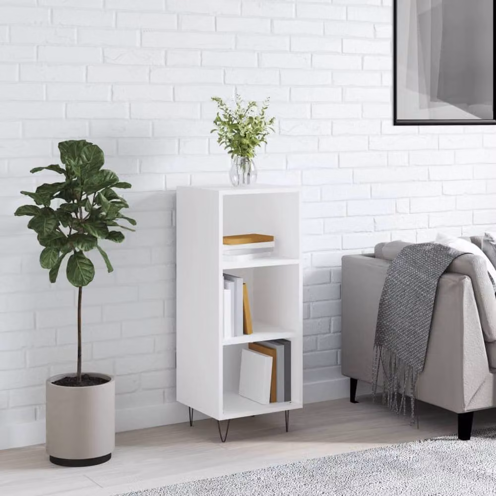 Berkfield Home White Matt Sideboard, W/D/H: 34.5 x 32.5 x 90 cm – 2