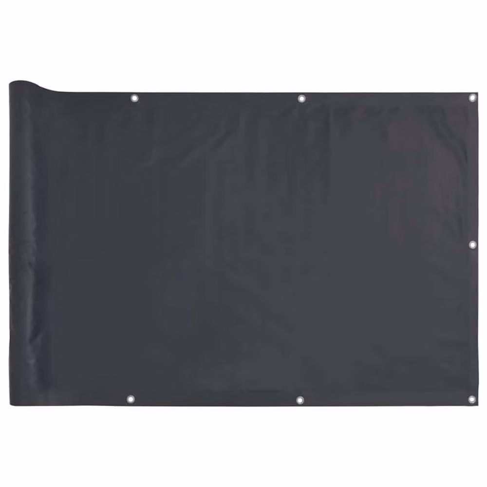 Berkfield Home Durable Balcony Privacy Screen in Anthracite, W: 600 cm, H: 75 cm – 2